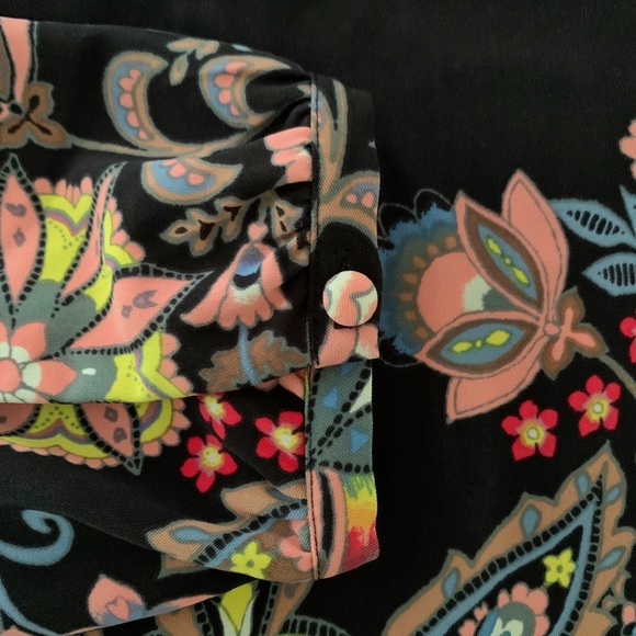 ✨ Loft Navy Print Shift Dress - 3/4 Sleeve - Picture 3 of 6